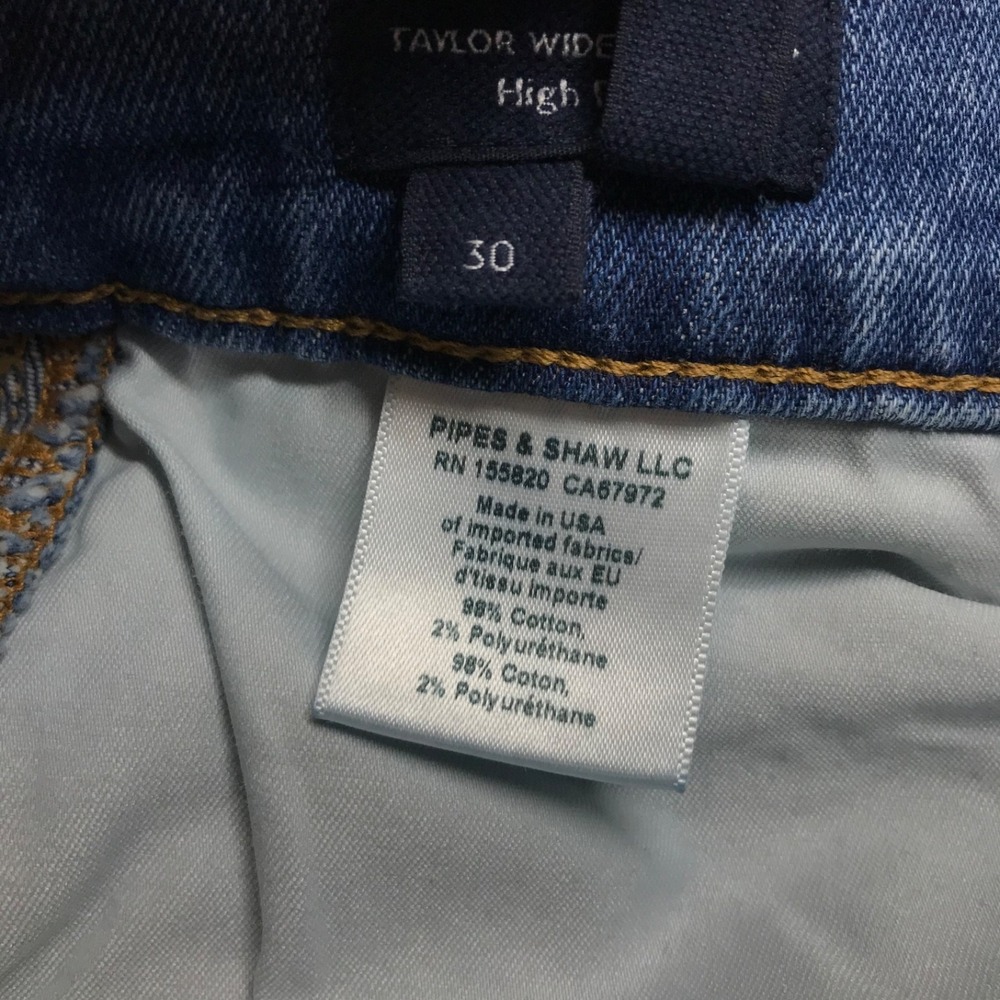 Veronica Beard Taylor Wide Leg Crop Jeans Womens 30 High Rise Serendipity Blue - Picture 6 of 14